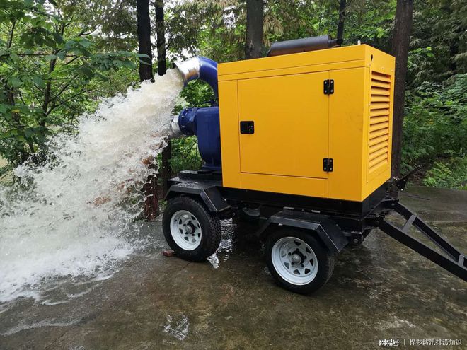 天博防汛移动水泵8寸污水泵 柴油抽水机 应急排水泵车 城市排涝(图1)